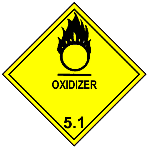Class 4.1 flammable solids placard